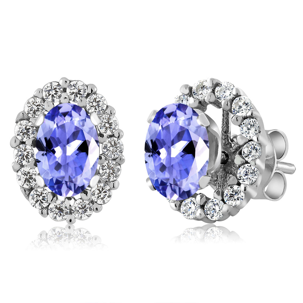 Tanzanite - December_Earrings in 925 Sterling Silver