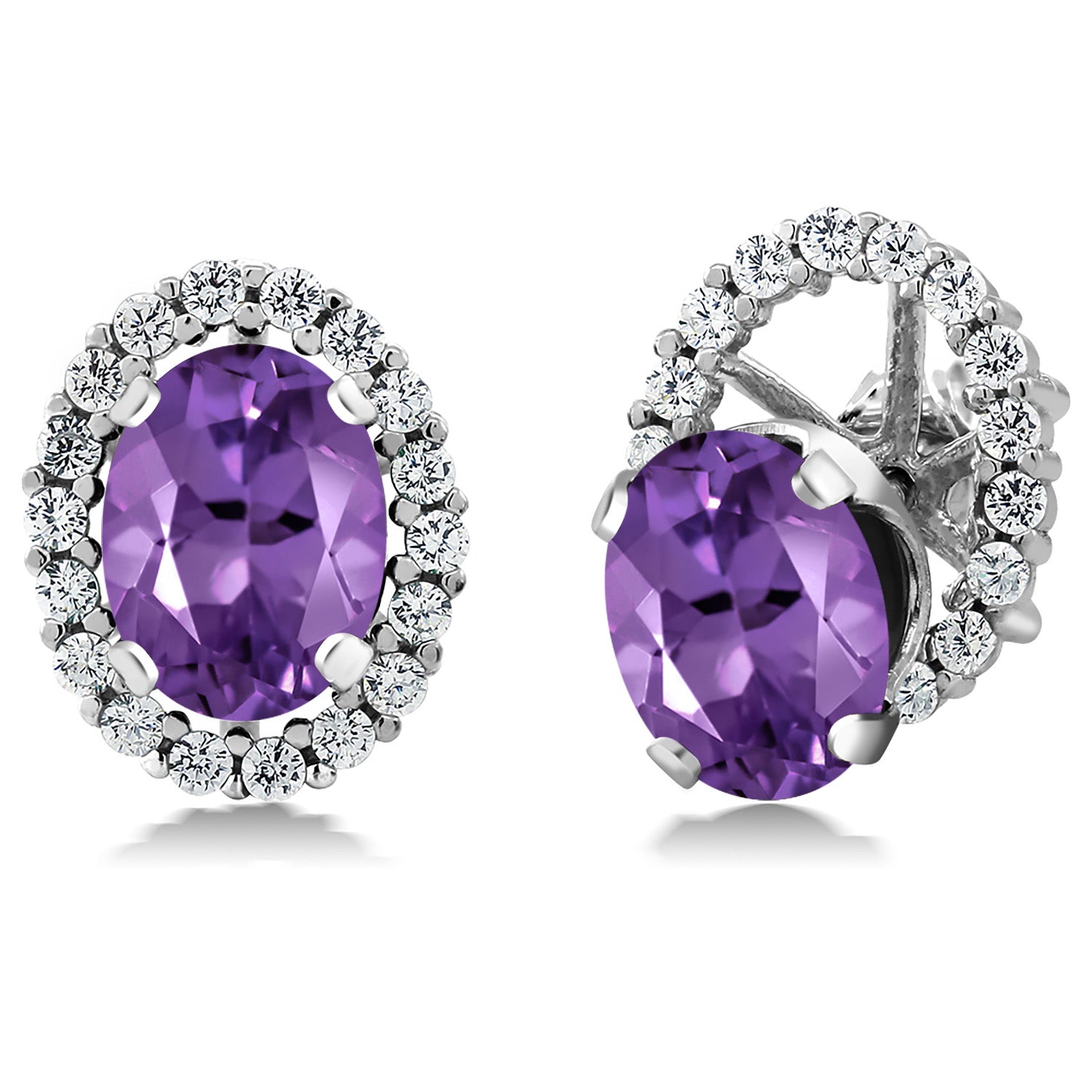 Amethyst - February_Earrings in 925 Sterling Silver