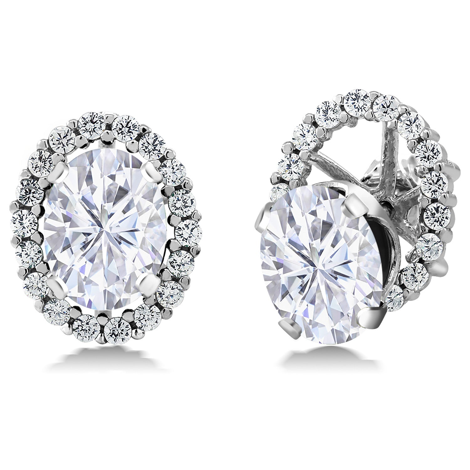 Moissanite - April_Earrings in 925 Sterling Silver