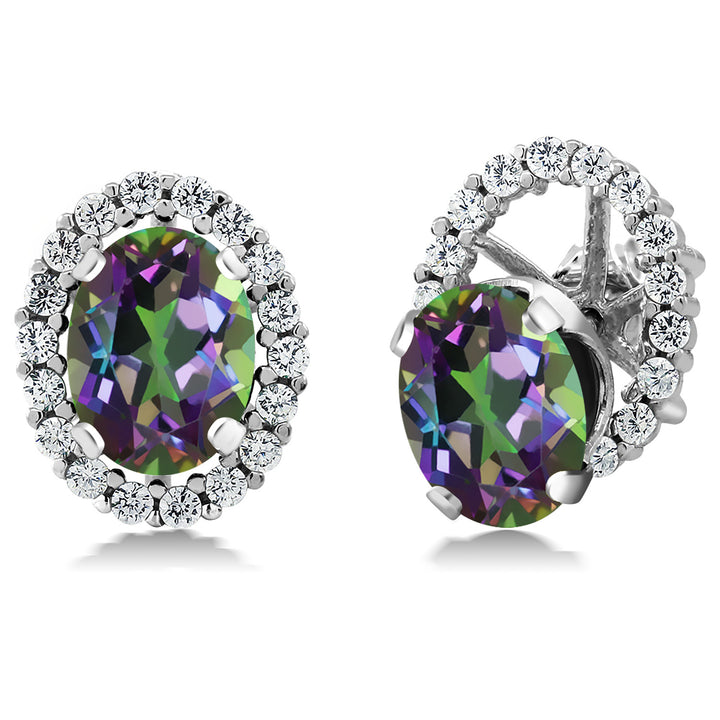 Green Mystic Topaz_Earrings in 925 Sterling Silver