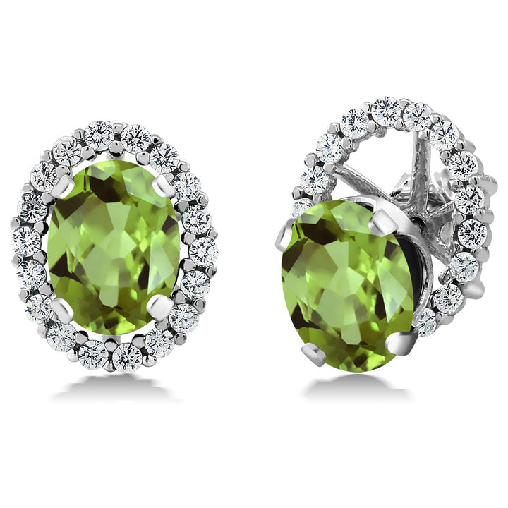 Peridot - August_Earrings in 925 Sterling Silver