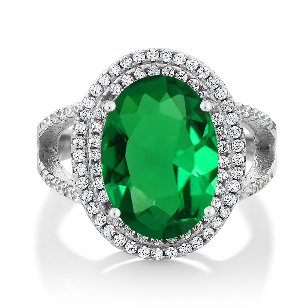 Nano Emerald_8_Ring in 925 Sterling Silver