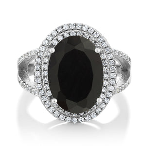 Onyx - December_Ring in 925 Sterling Silver