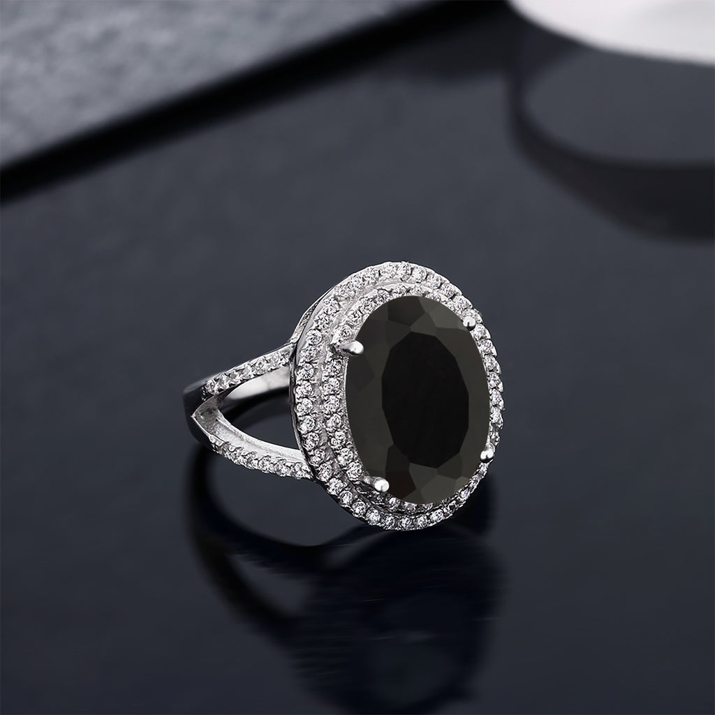 Onyx - December_Ring in 925 Sterling Silver