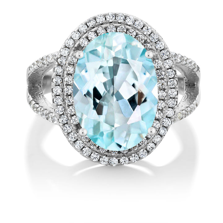 Sky Blue Topaz_5_Ring in 925 Sterling Silver