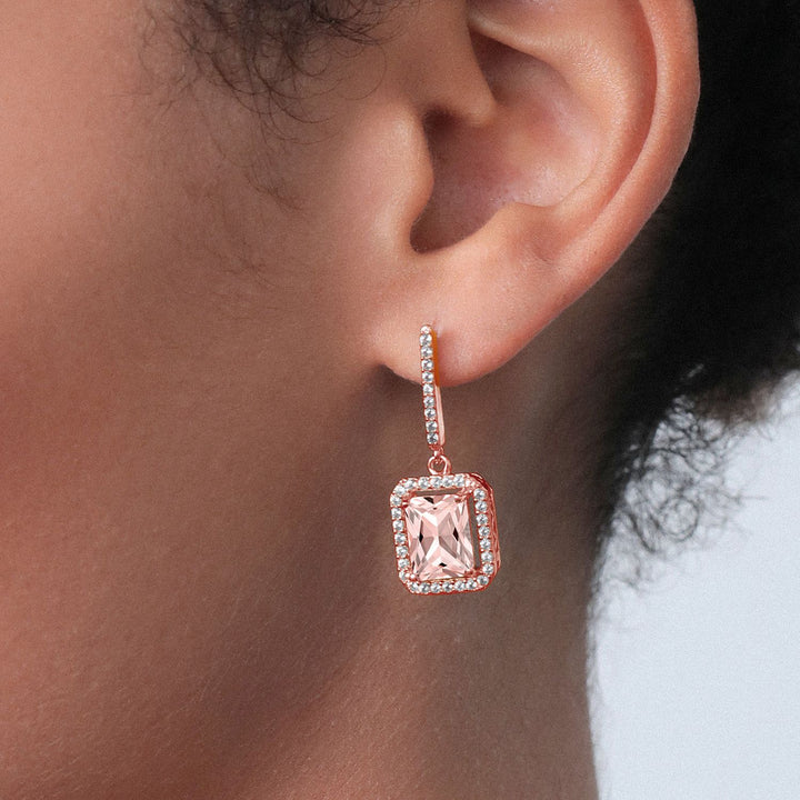 Earrings in 925 Rose Gold Plated Silver