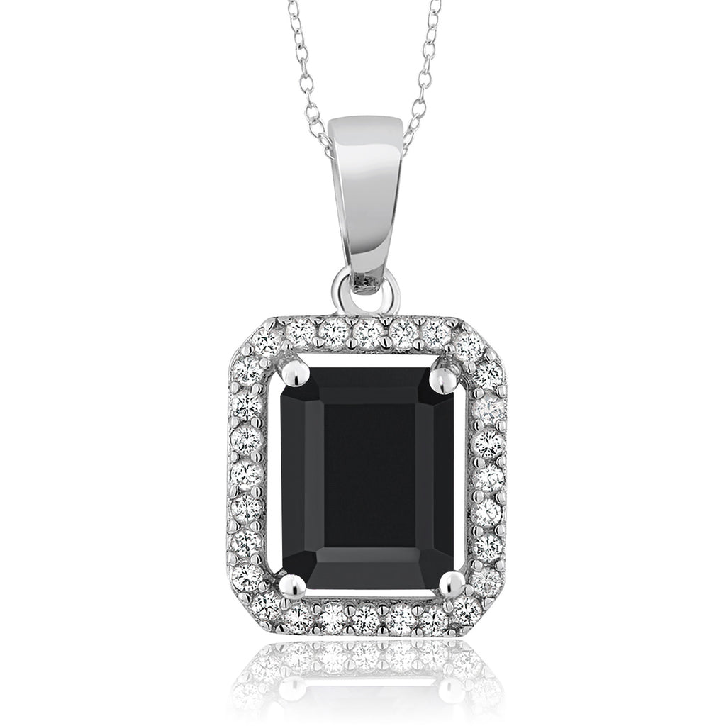 Onyx - December_Pendant in 925 Sterling Silver