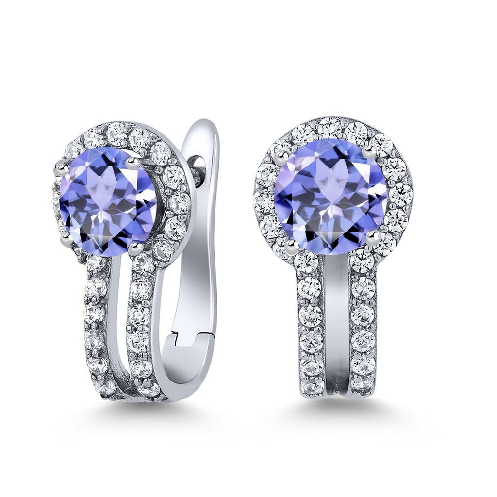 Tanzanite - December_Earrings in 925 Sterling Silver