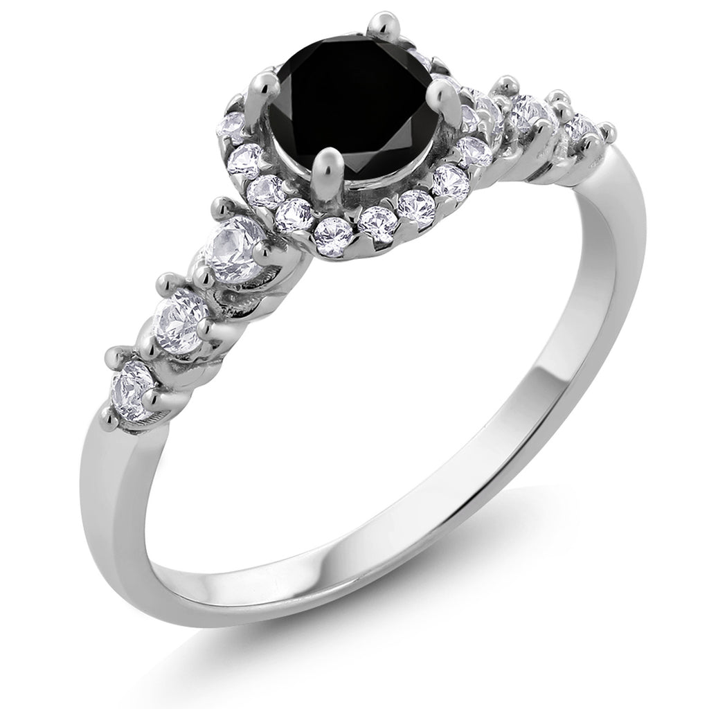 Black Diamond_5_Ring in 925 Sterling Silver