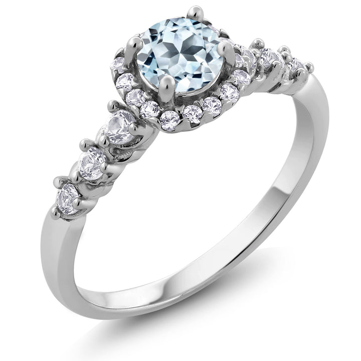 Sky Blue Topaz_5_Ring in 925 Sterling Silver