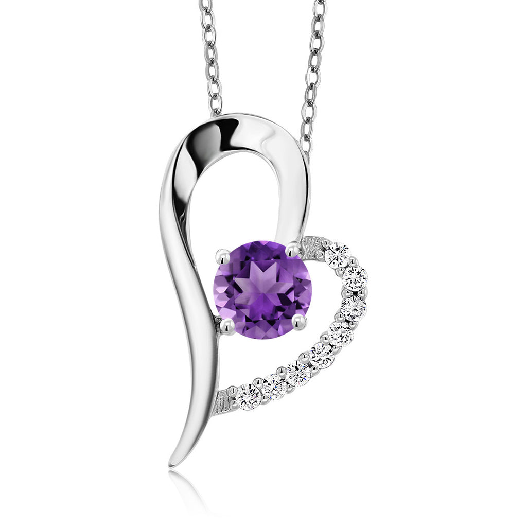 Amethyst - February_Pendant in 925 Sterling Silver