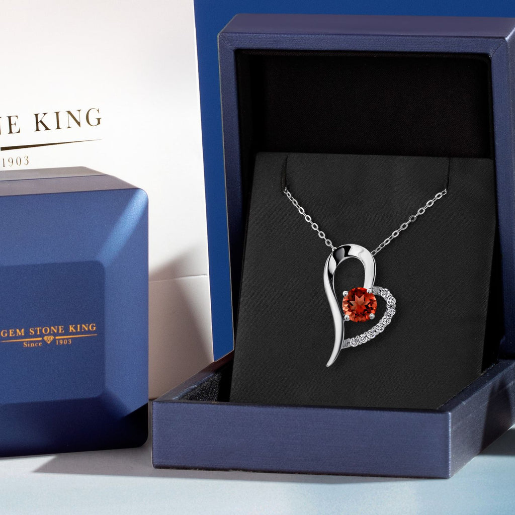 Garnet - January_Pendant in 925 Sterling Silver