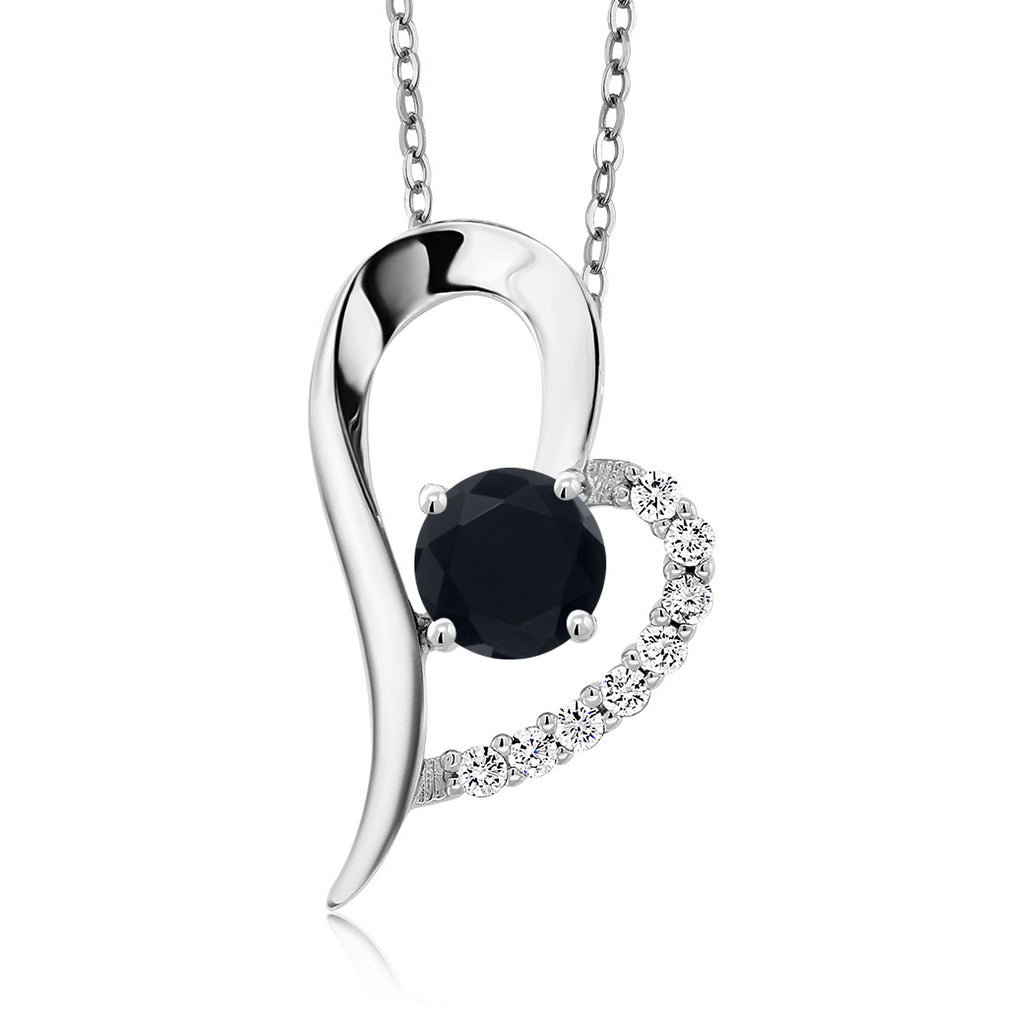 Onyx - December_Pendant in 925 Sterling Silver