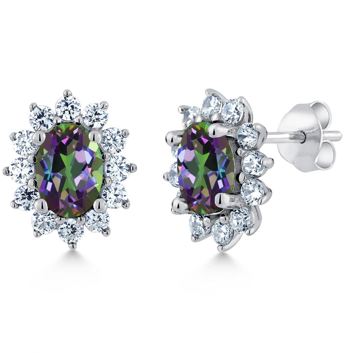 Green Mystic Topaz_Earrings in 925 Sterling Silver