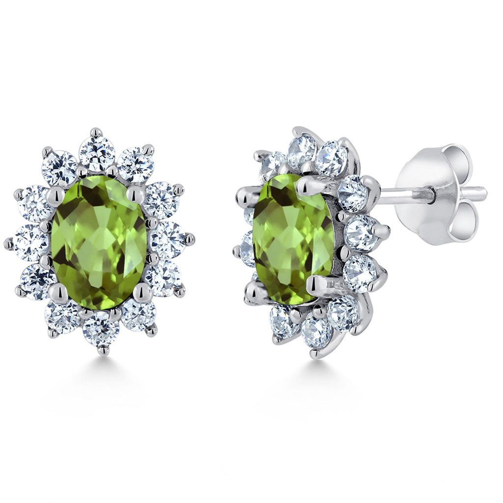 Peridot - August_Earrings in 925 Sterling Silver