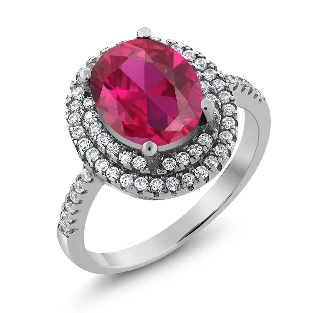 Created Ruby - July_9_Ring in 925 Sterling Silver