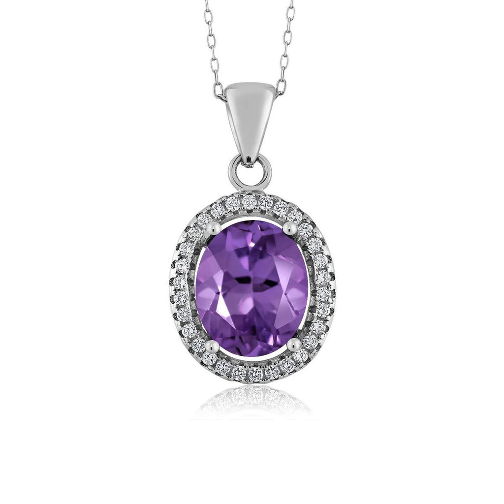 Amethyst - February_Pendant in 925 Sterling Silver