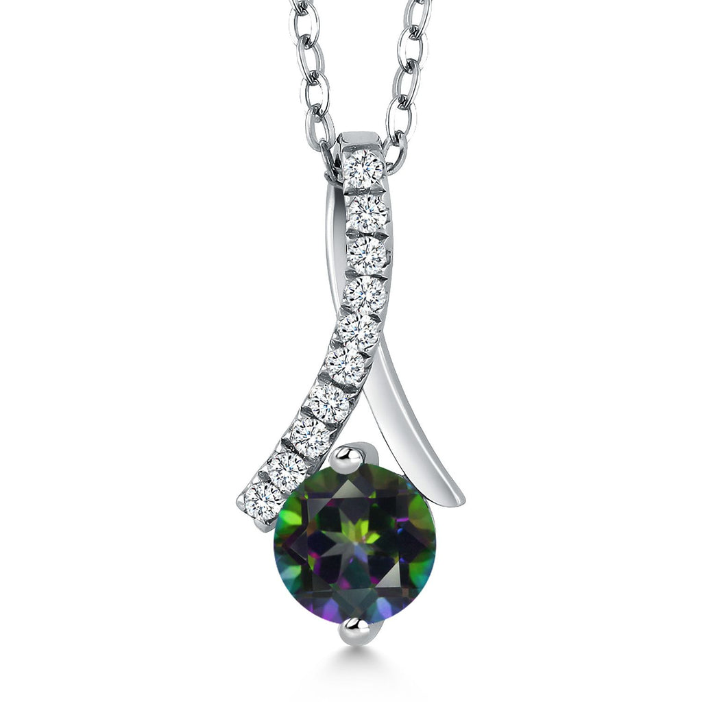 Green Mystic Topaz_Pendant in 925 Sterling Silver