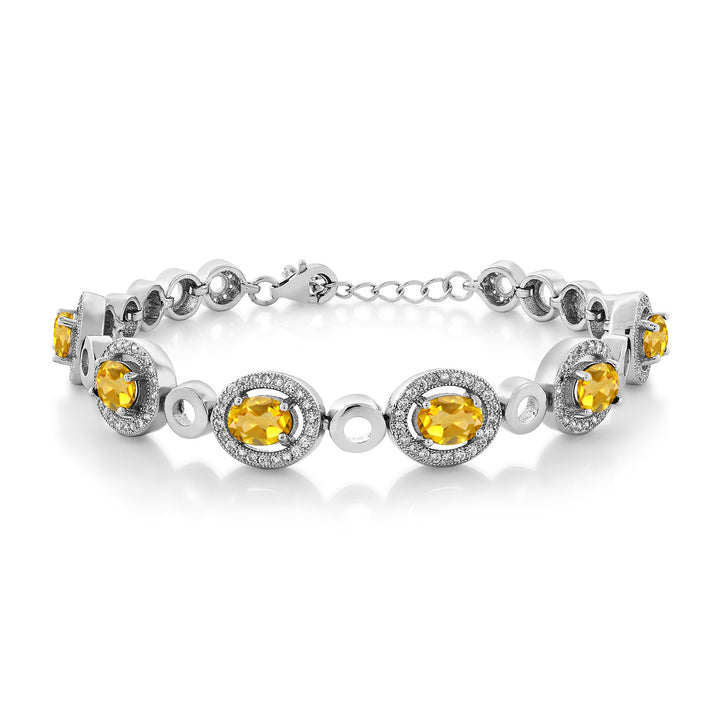 Citrine - November_Bracelet in 925 Sterling Silver