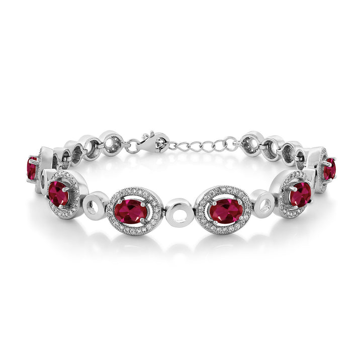 Created Ruby - July_Bracelet in 925 Sterling Silver