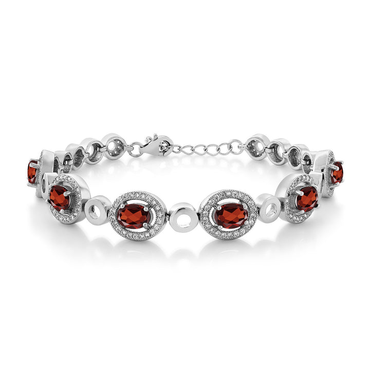 Garnet - January_Bracelet in 925 Sterling Silver