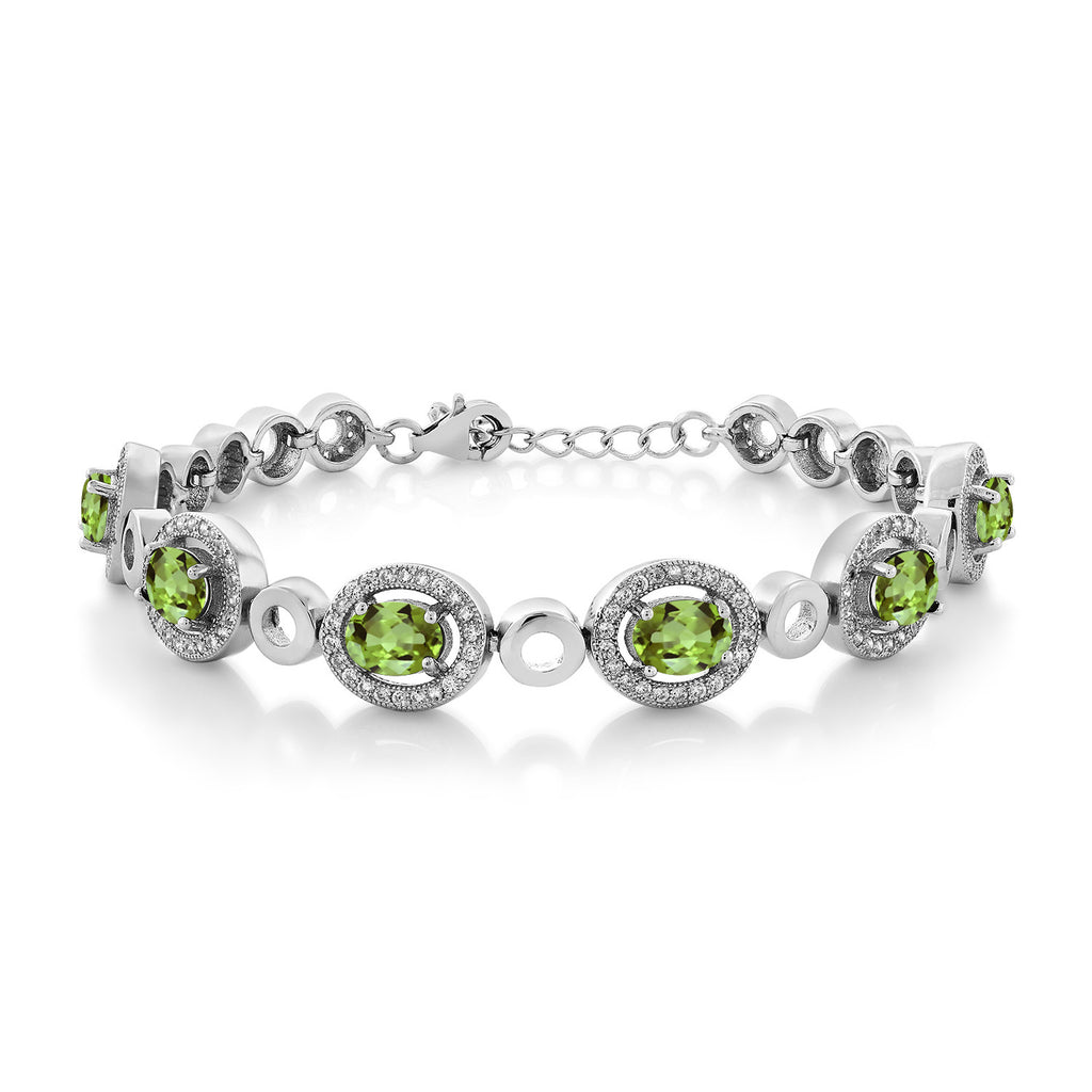 Peridot - August_Bracelet in 925 Sterling Silver