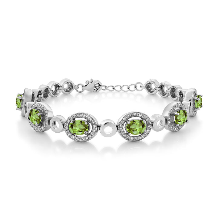 Peridot - August_Bracelet in 925 Sterling Silver