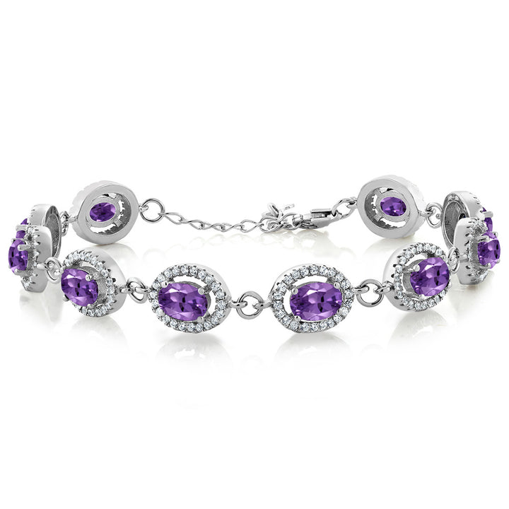 Amethyst - February_Bracelet in 925 Sterling Silver