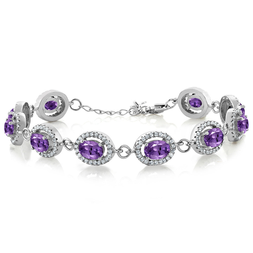 Amethyst - February_Bracelet in 925 Sterling Silver