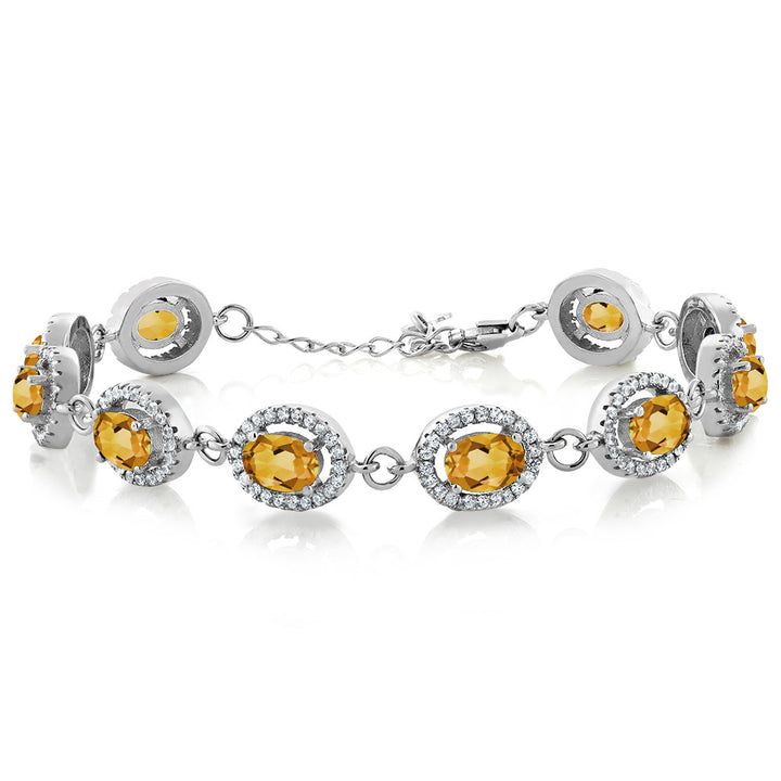 Citrine - November_Bracelet in 925 Sterling Silver