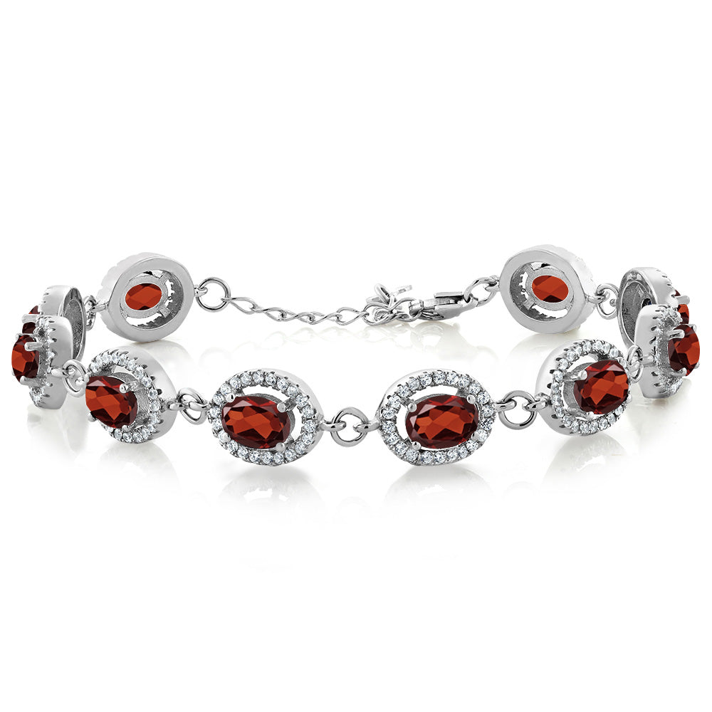Garnet - January_Bracelet in 925 Sterling Silver