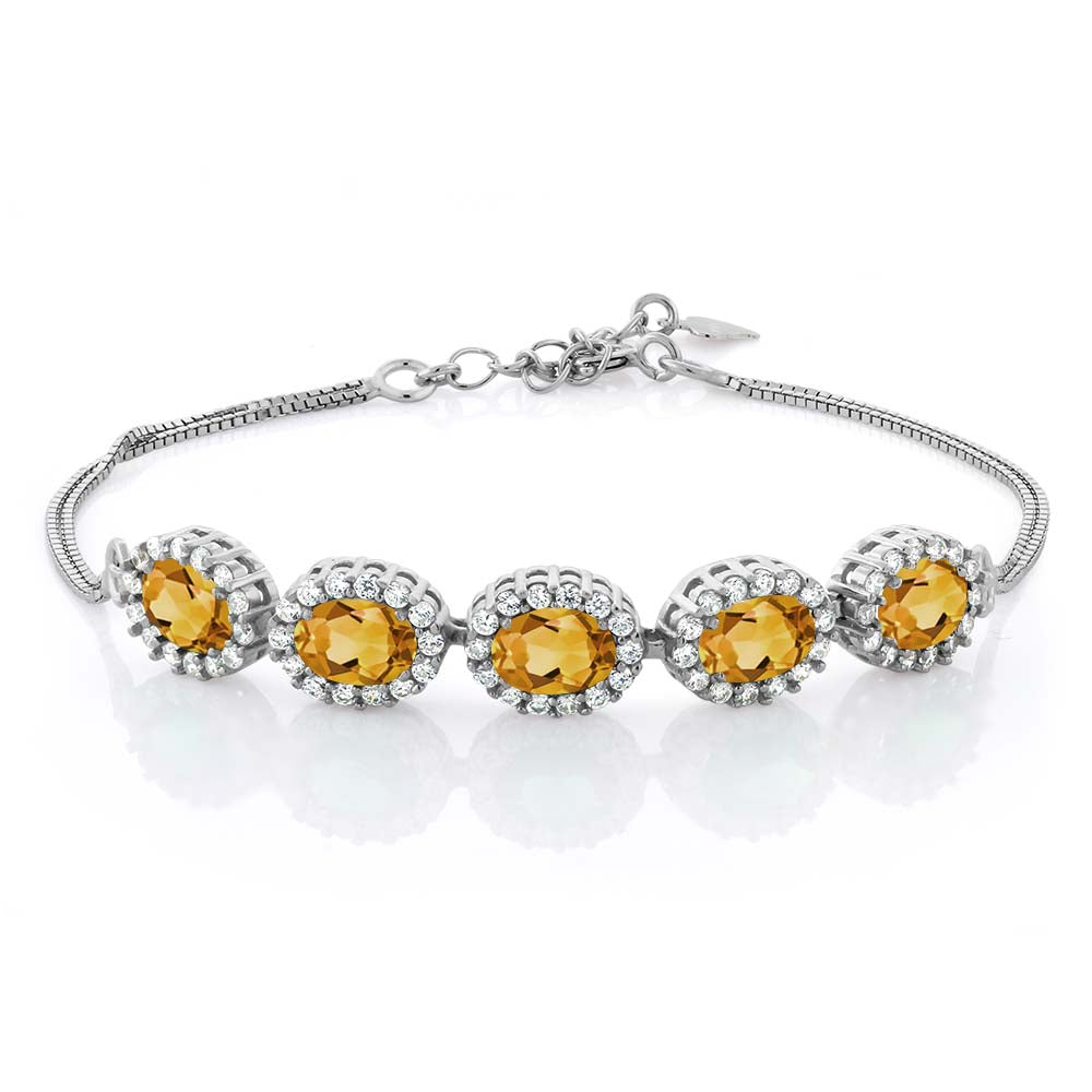 Citrine - November_Bracelet in 925 Sterling Silver