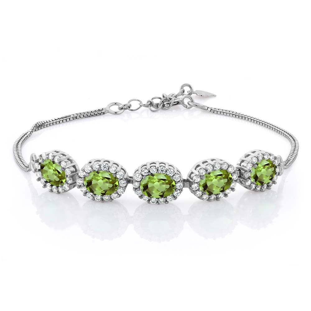 Peridot - August_Bracelet in 925 Sterling Silver