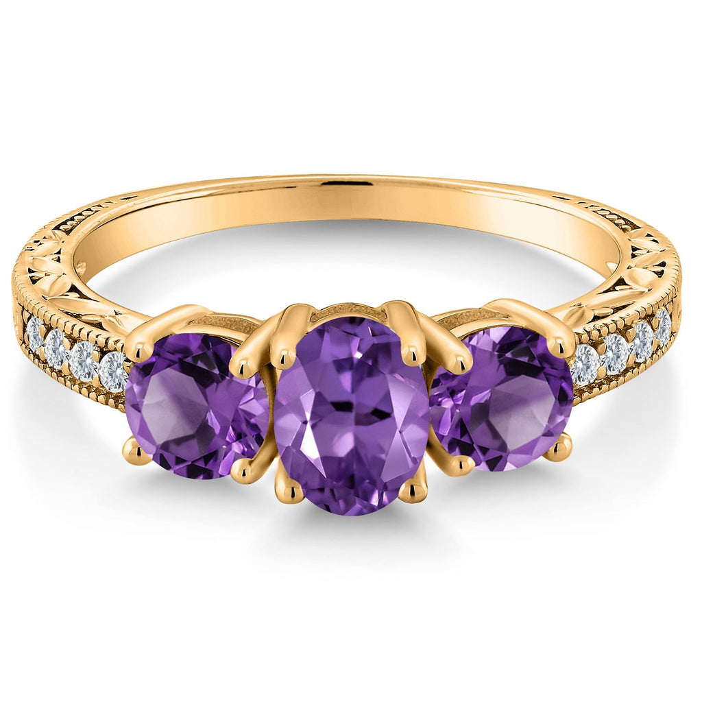 Ring in 925 Yellow Gold Plated Silver
