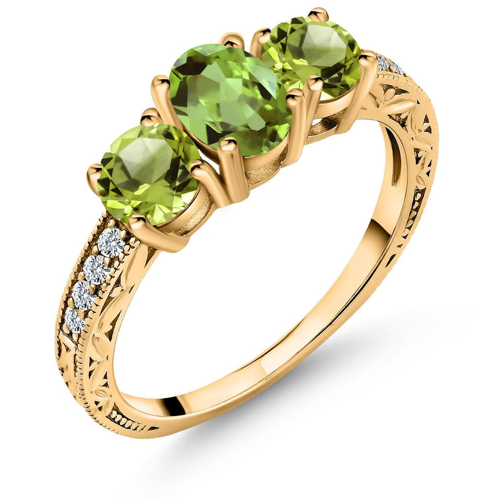 5_Ring in 925 Yellow Gold Plated Silver