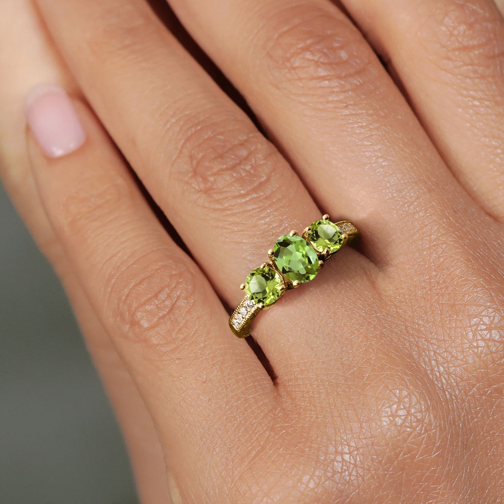 Ring in 925 Yellow Gold Plated Silver