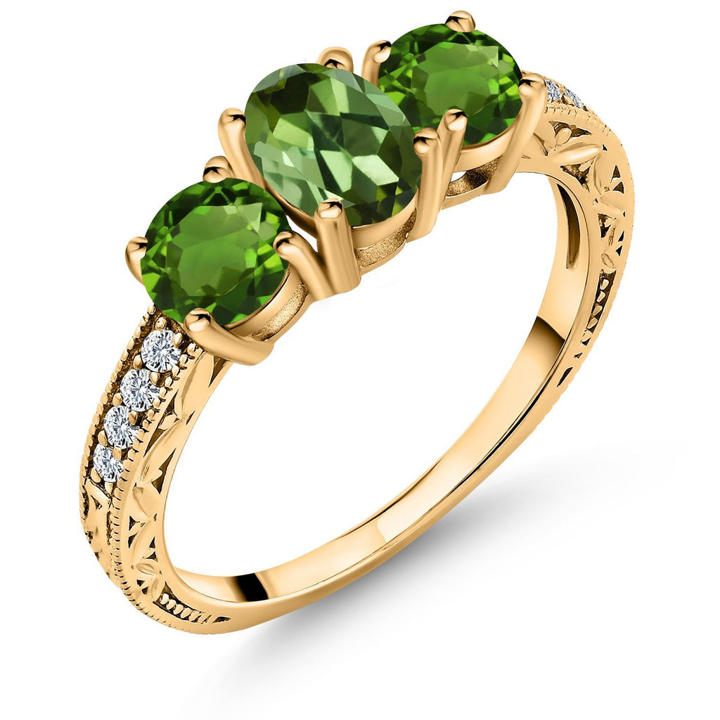 5_Ring in 925 Yellow Gold Plated Silver