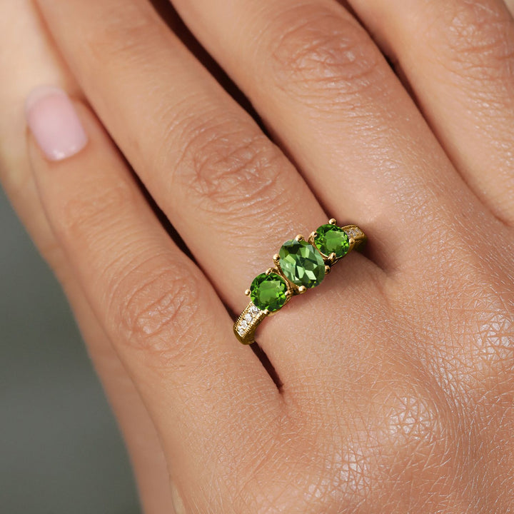 Ring in 925 Yellow Gold Plated Silver