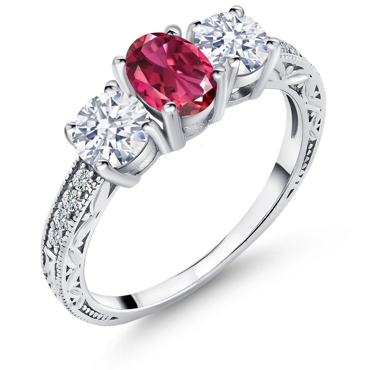 Pink Tourmaline - October_5_Ring in 925 Sterling Silver