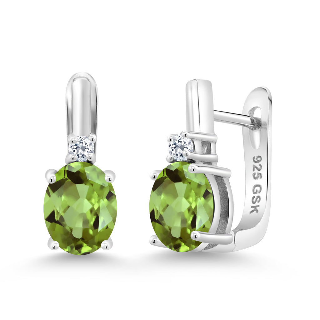 Peridot_Earrings in 925 Sterling Silver