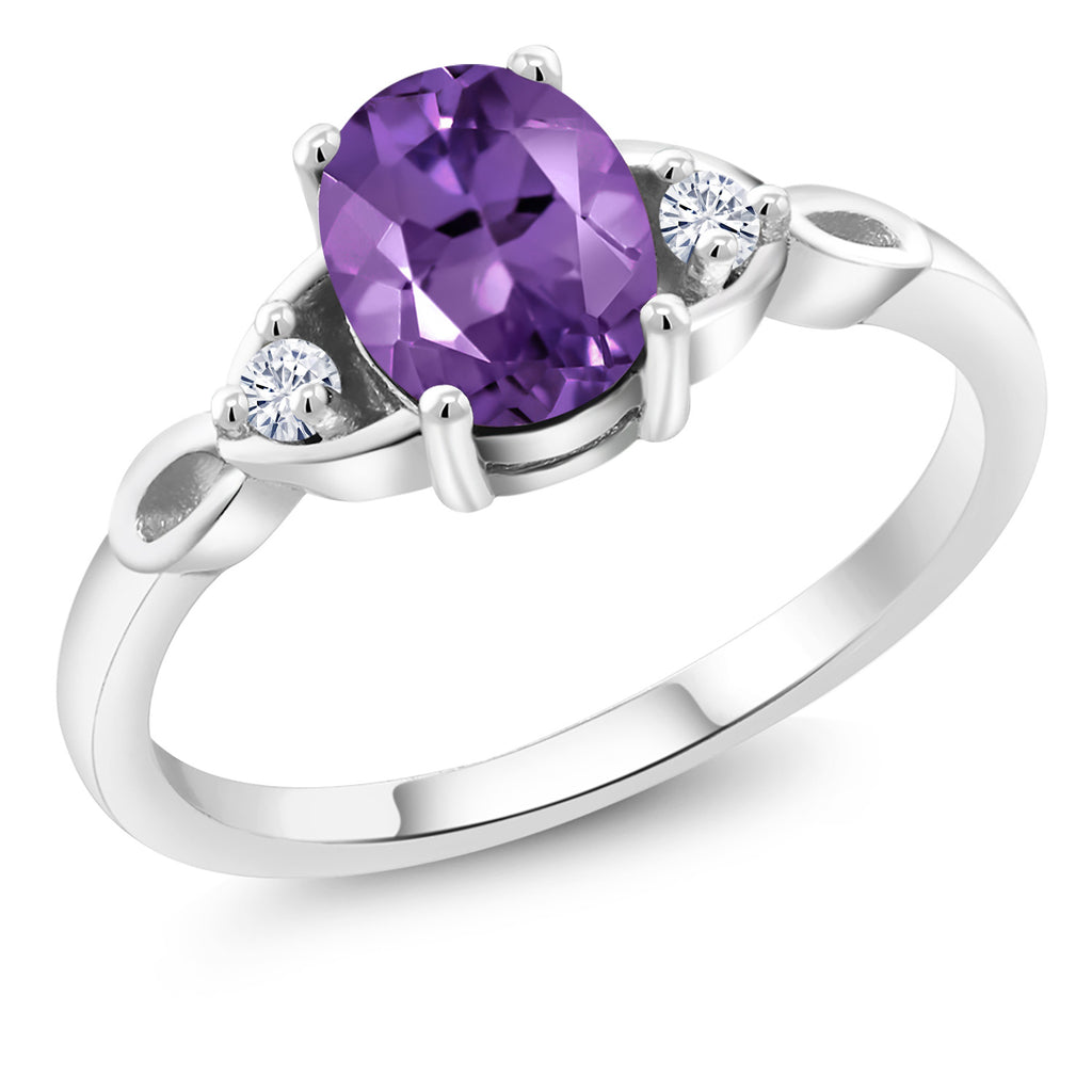 Amethyst - February_6_Ring in 925 Sterling Silver
