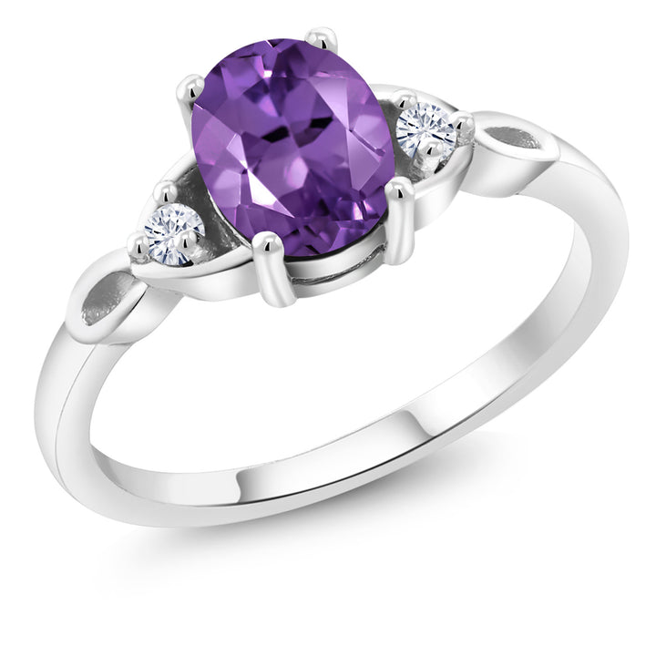 Amethyst - February_5_Ring in 925 Sterling Silver