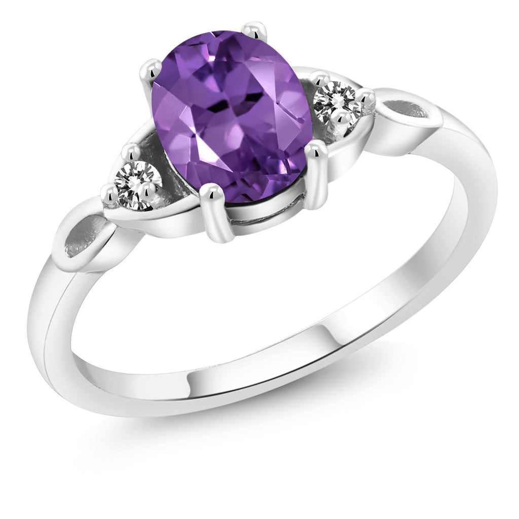Amethyst - February_9_Ring in 925 Sterling Silver