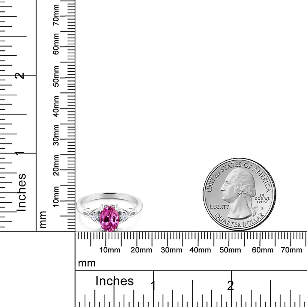 Created Sapphire_7_Ring in 925 Sterling Silver