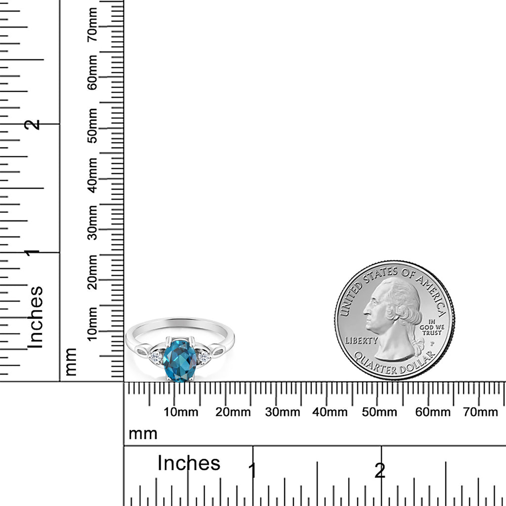 Topaz_7_Ring in 925 Sterling Silver
