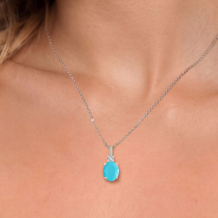 White_Pendant in 925 Sterling Silver