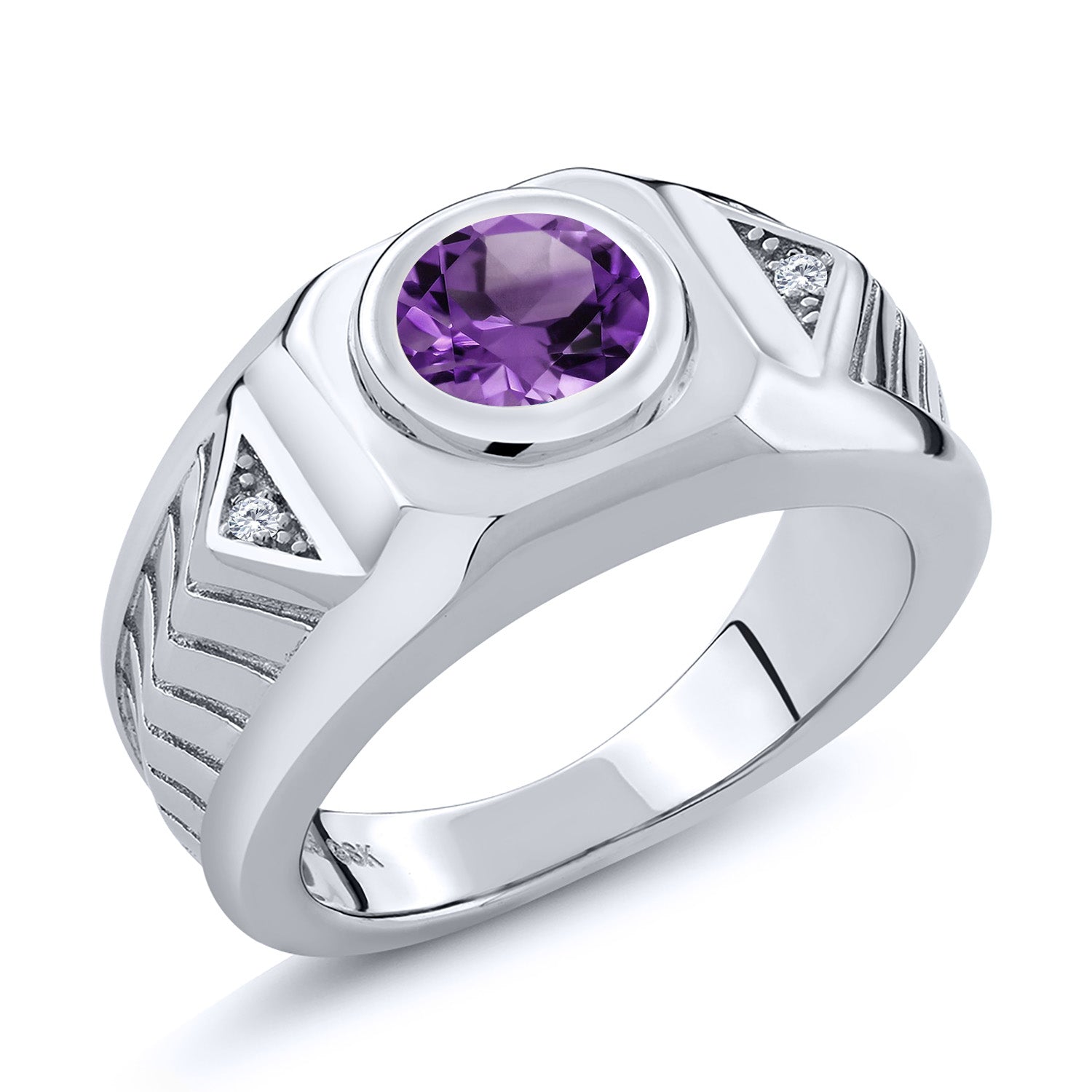 Amethyst - February_11_Ring in 925 Sterling Silver
