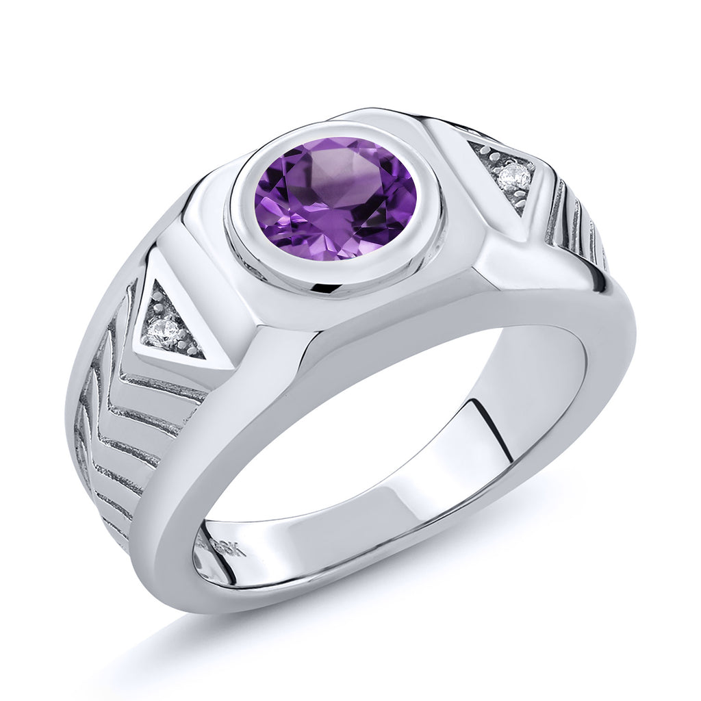 Amethyst - February_13_Ring in 925 Sterling Silver