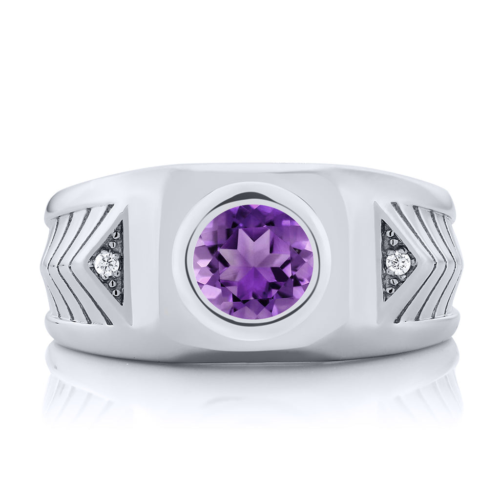 Amethyst - February_10_Ring in 925 Sterling Silver