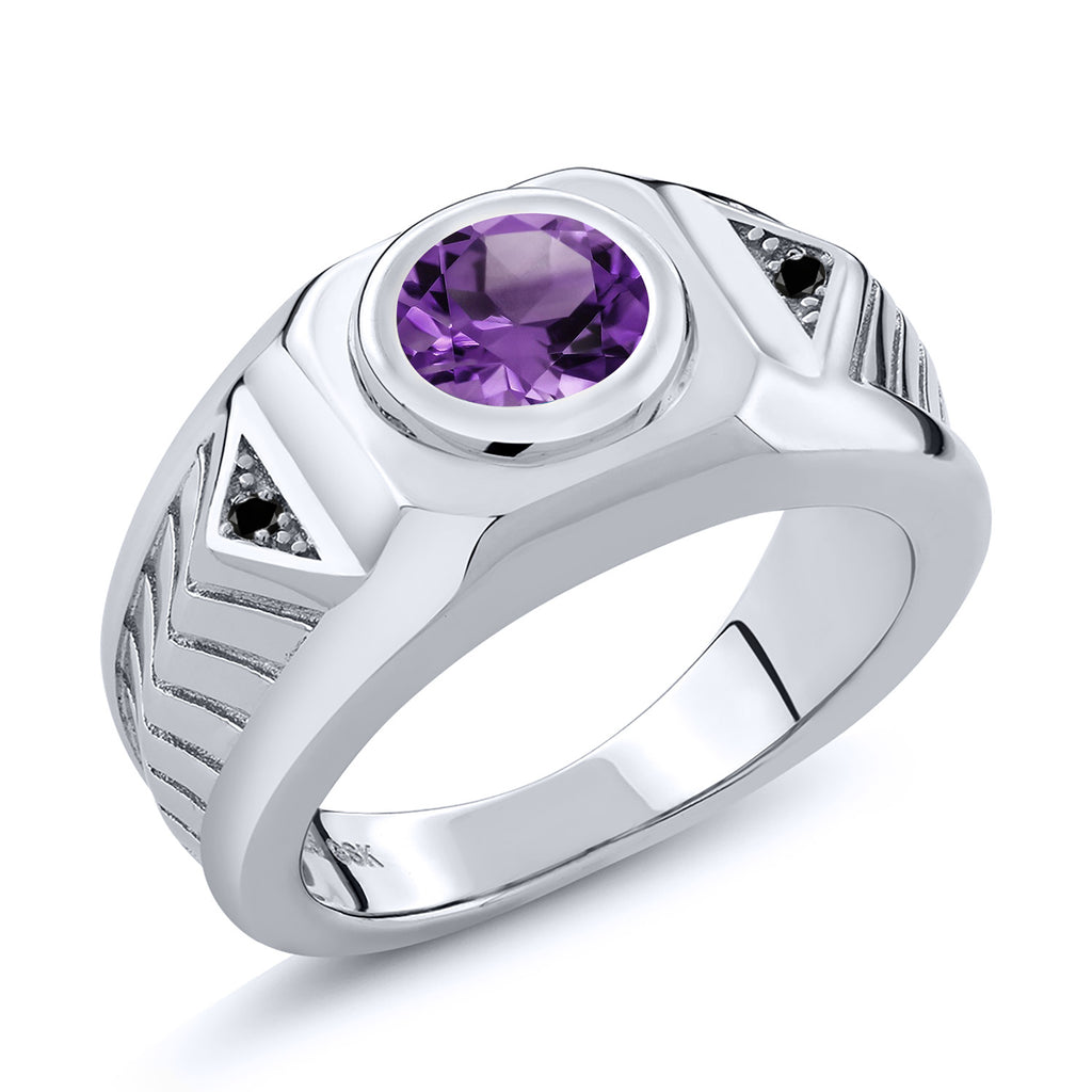 Amethyst - February_12_Ring in 925 Sterling Silver